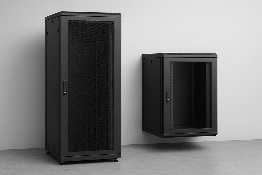 مقایسه رک ایستاده با رک دیواری؛ کدام یک برای شبکه شما بهتر است؟