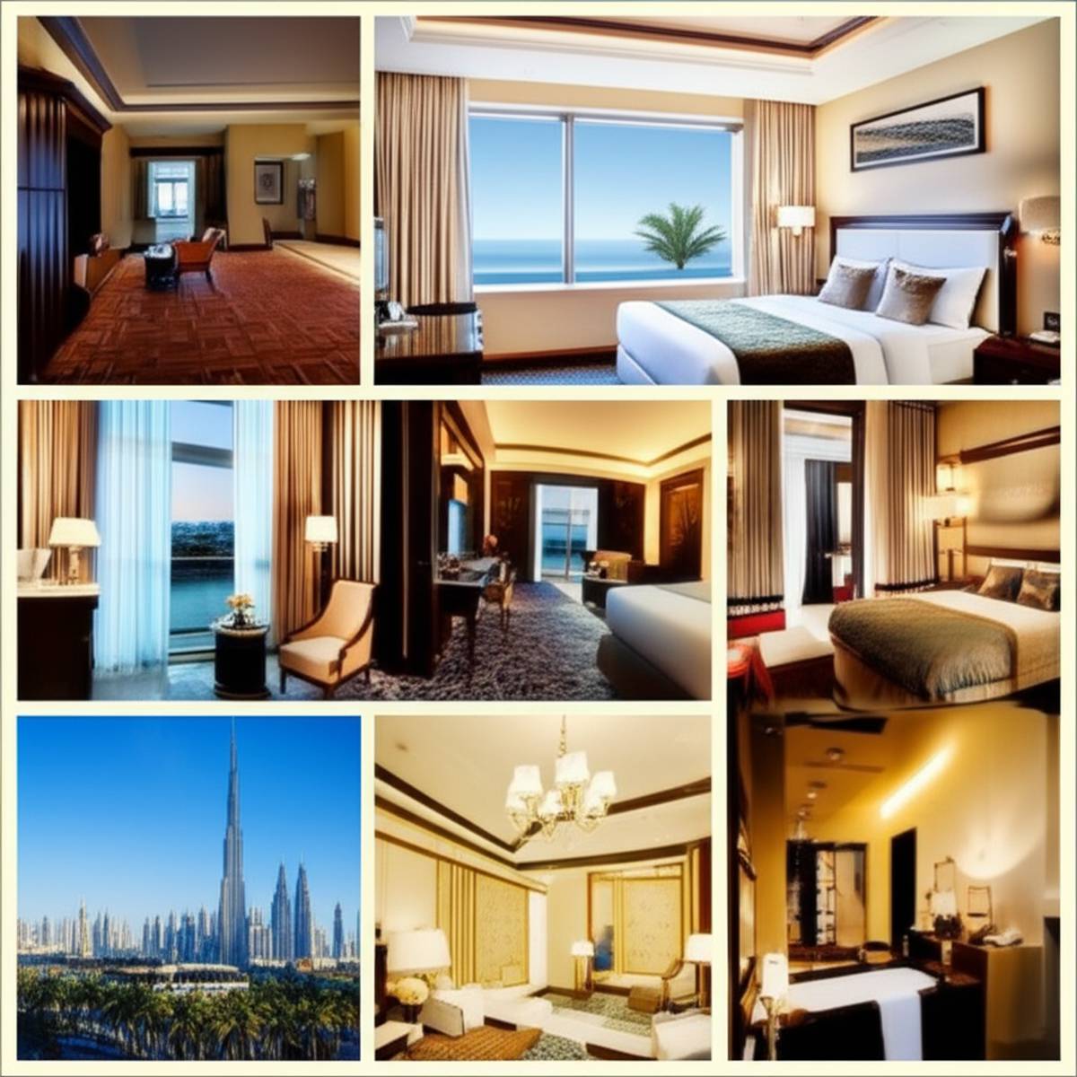 انواع اتاق های هتل رویال سنترال پالم دبی | راهنمای کامل